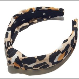 Lele Sadoughi Silk Leopard Animal Print Headband